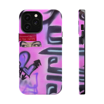 MagSafe "purple princess" airbrush iPhone case