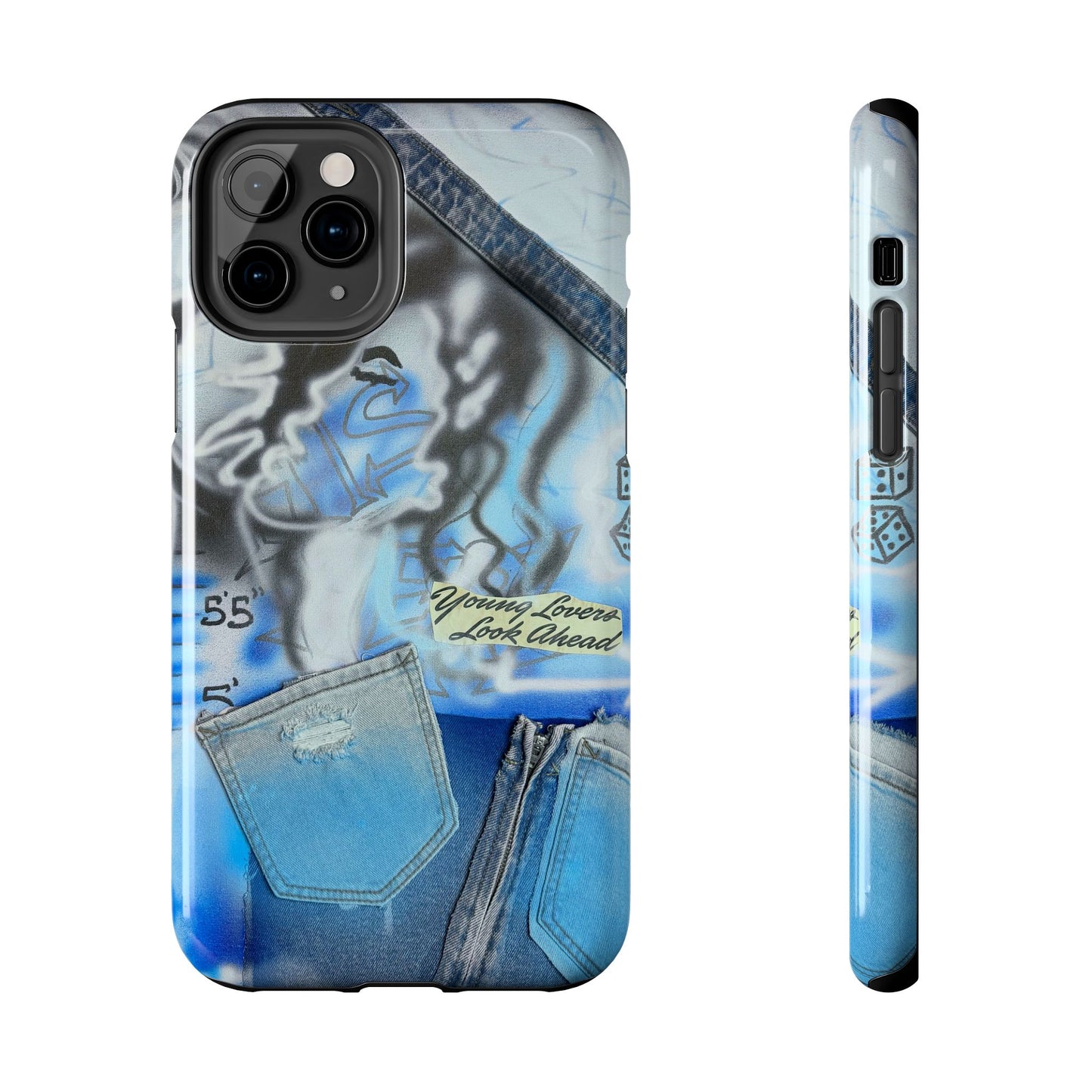 "young lovers" airbrush iPhone case