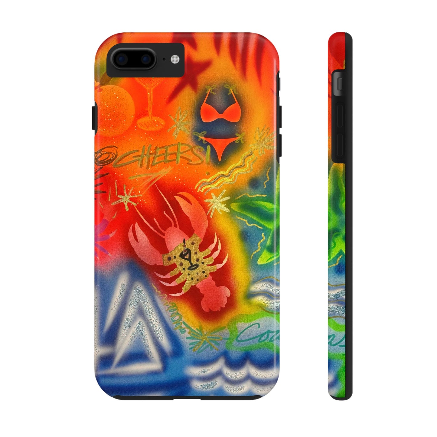 "tipsy lobster" airbrush iPhone case