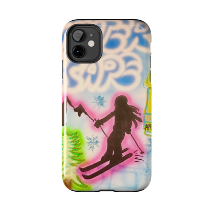 "winter escape" airbrush iPhone case