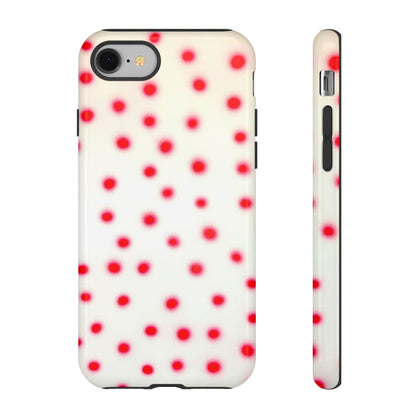 "vanilla cherry polka dot" airbrush iPhone case