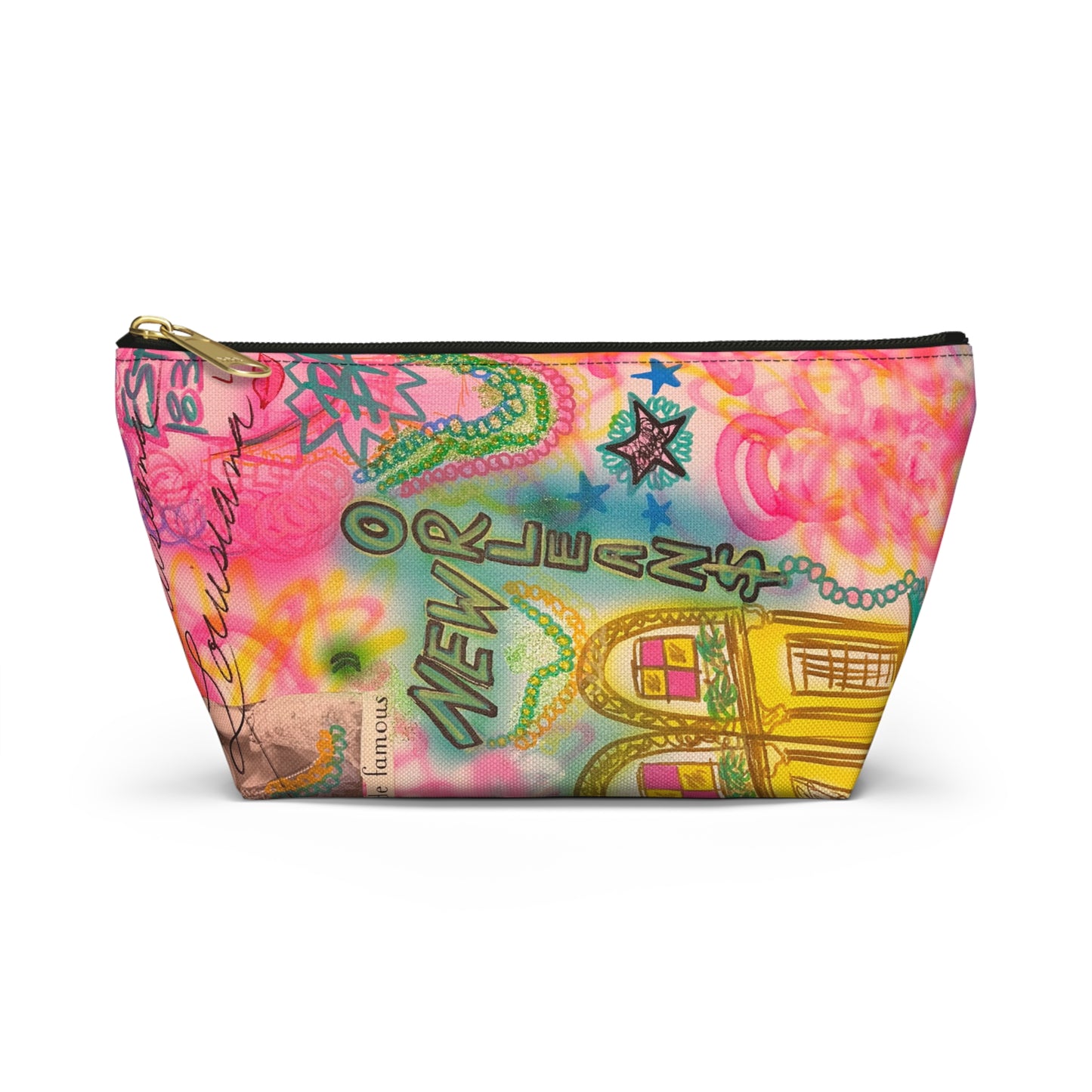 "new orleans" airbrush makeup pouch