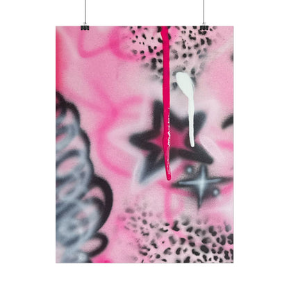 "pink cheetah" airbrush rolled print