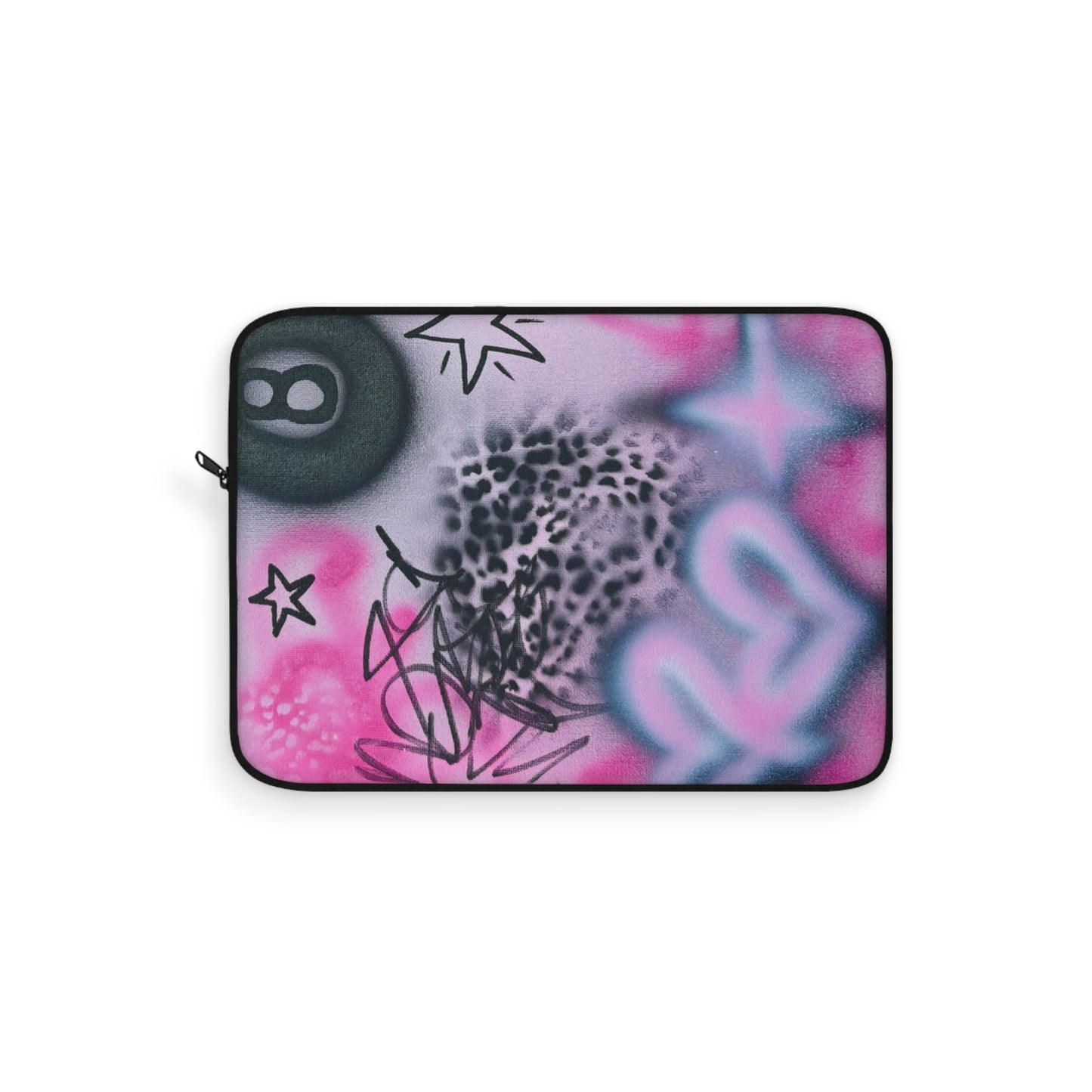 "onyx cheetah" airbrush laptop sleeve