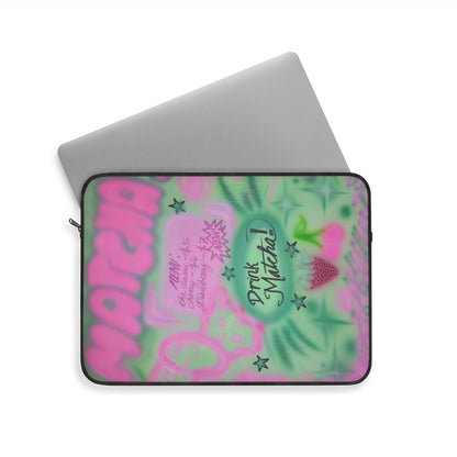 "matcha!" airbrush laptop sleeve