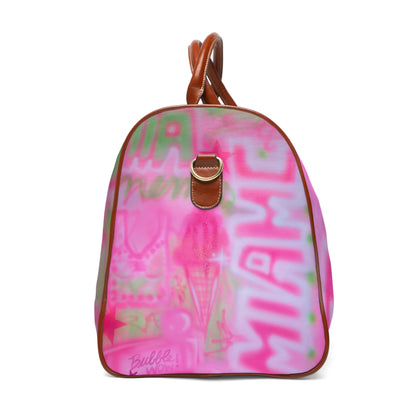 "miami matcha" airbrush waterproof travel bag