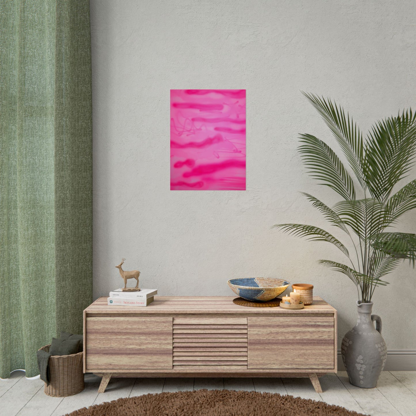 "pink camo" airbrush rolled print