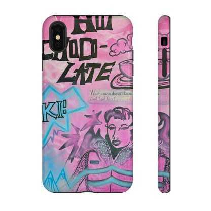 "avant le ski" airbrush iPhone case