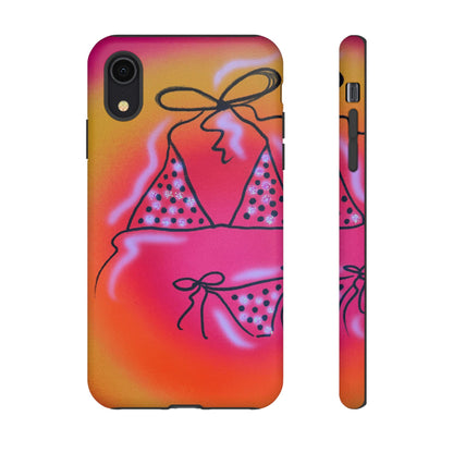 "glitter bikini" airbrush iPhone case