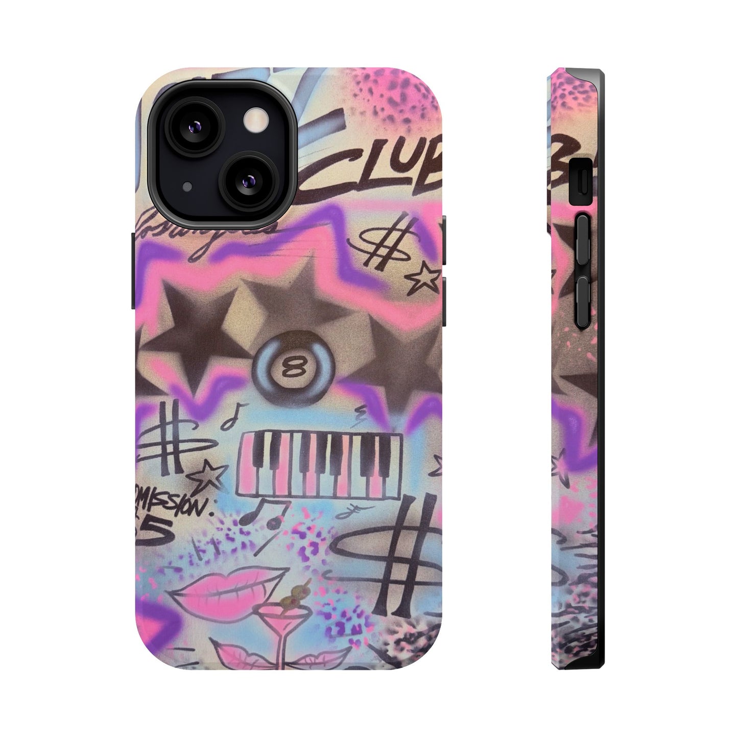 MagSafe "jazz club" airbrush iPhone case
