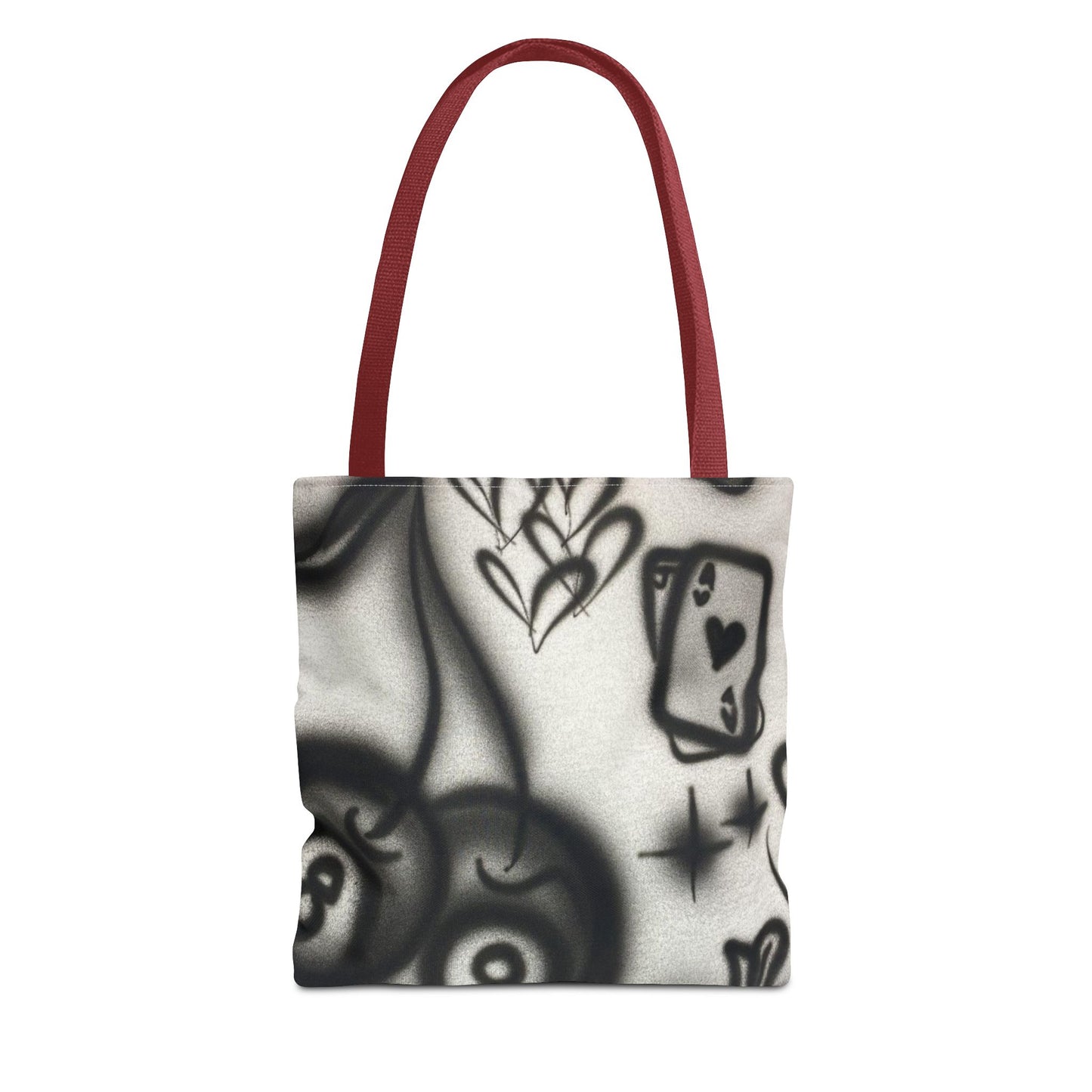 "hidden ace" airbrush tote bag