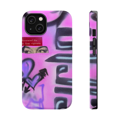 MagSafe "purple princess" airbrush iPhone case