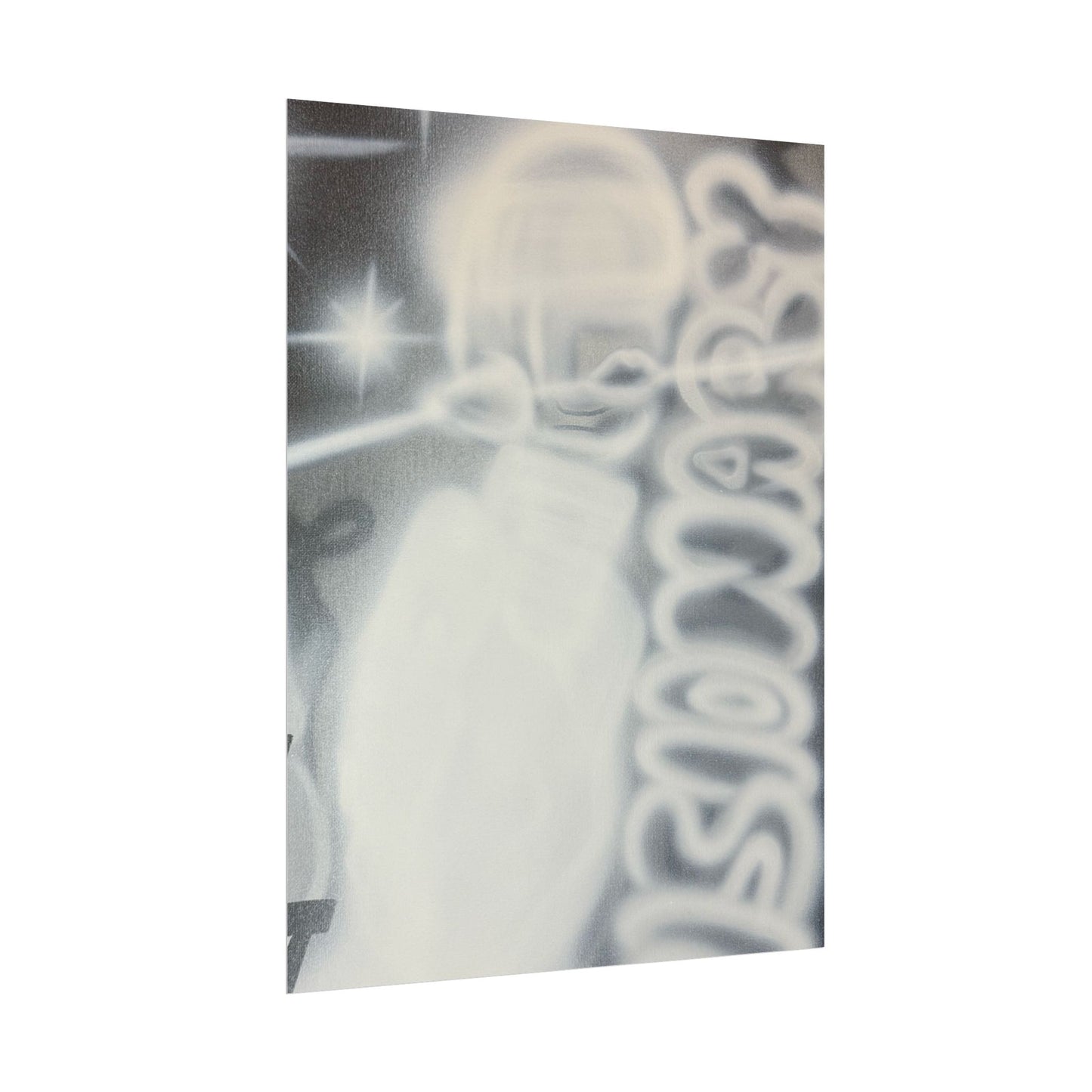 "visionary" airbrush rolled print
