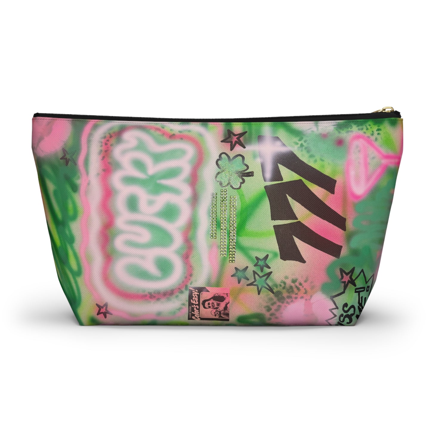 "so lucky" airbrush makeup pouch