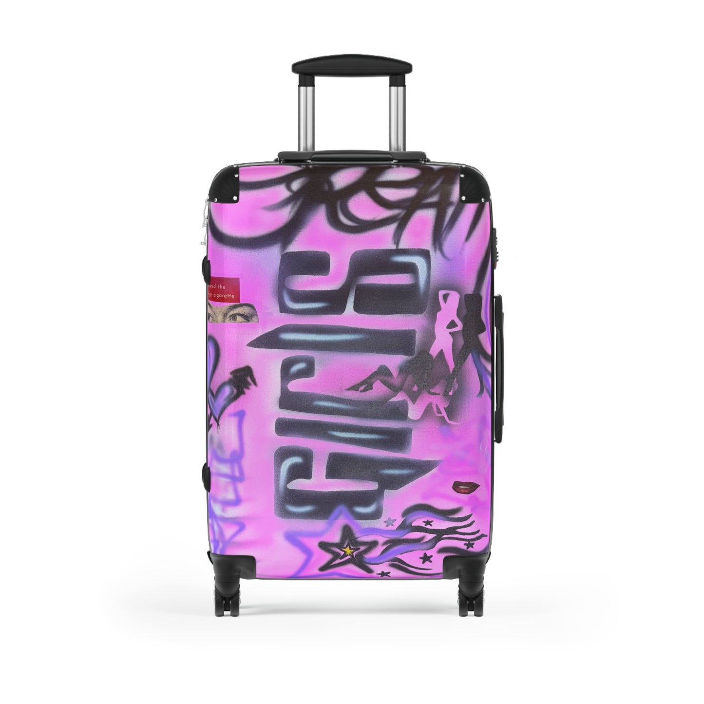 "neon nights" airbrush suitcase