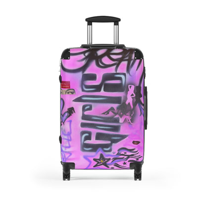 "neon nights" airbrush suitcase