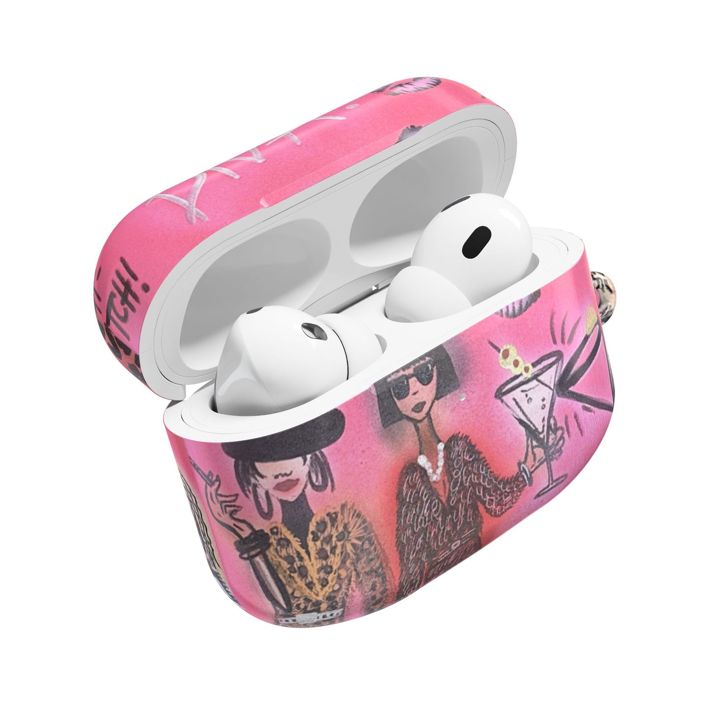 "party diva" airbrush airpod cases