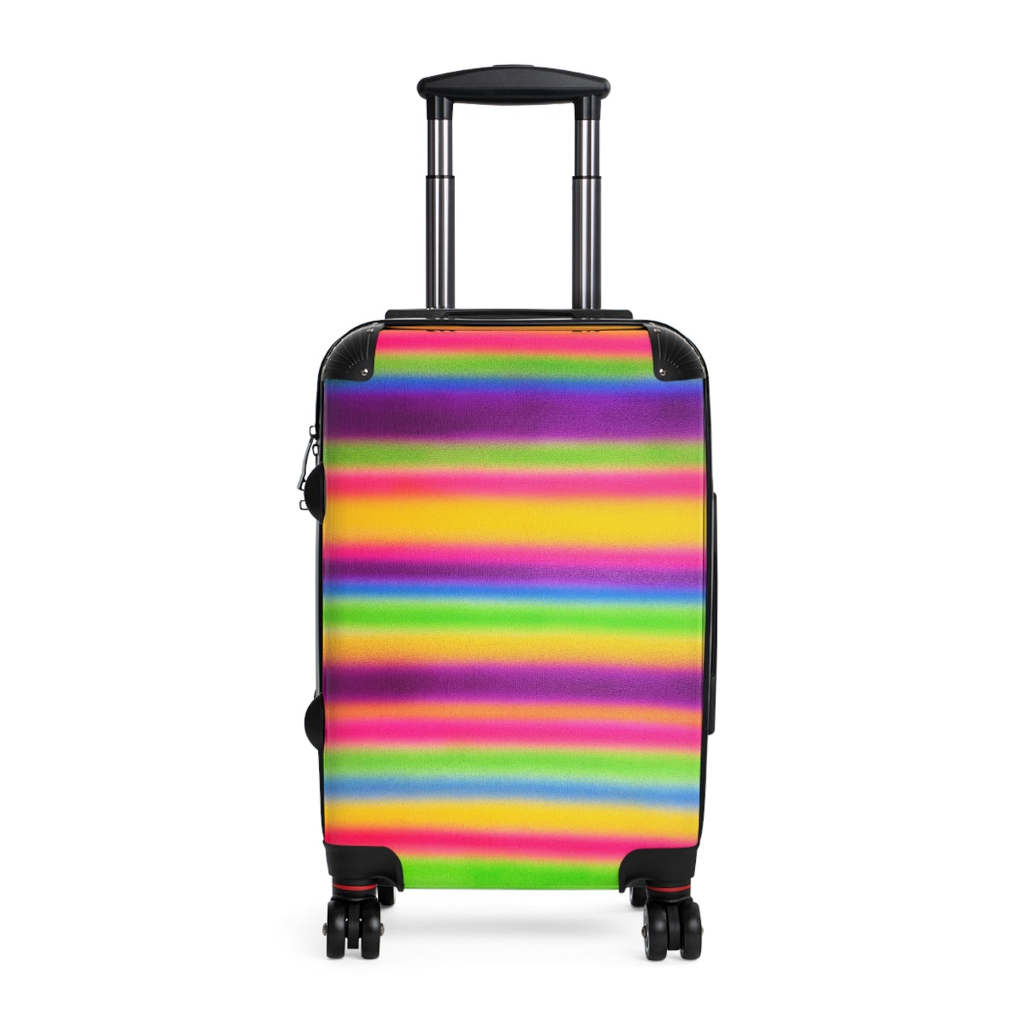 "colorful stripes" airbrush suitcase