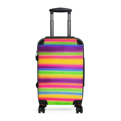 "colorful stripes" airbrush suitcase