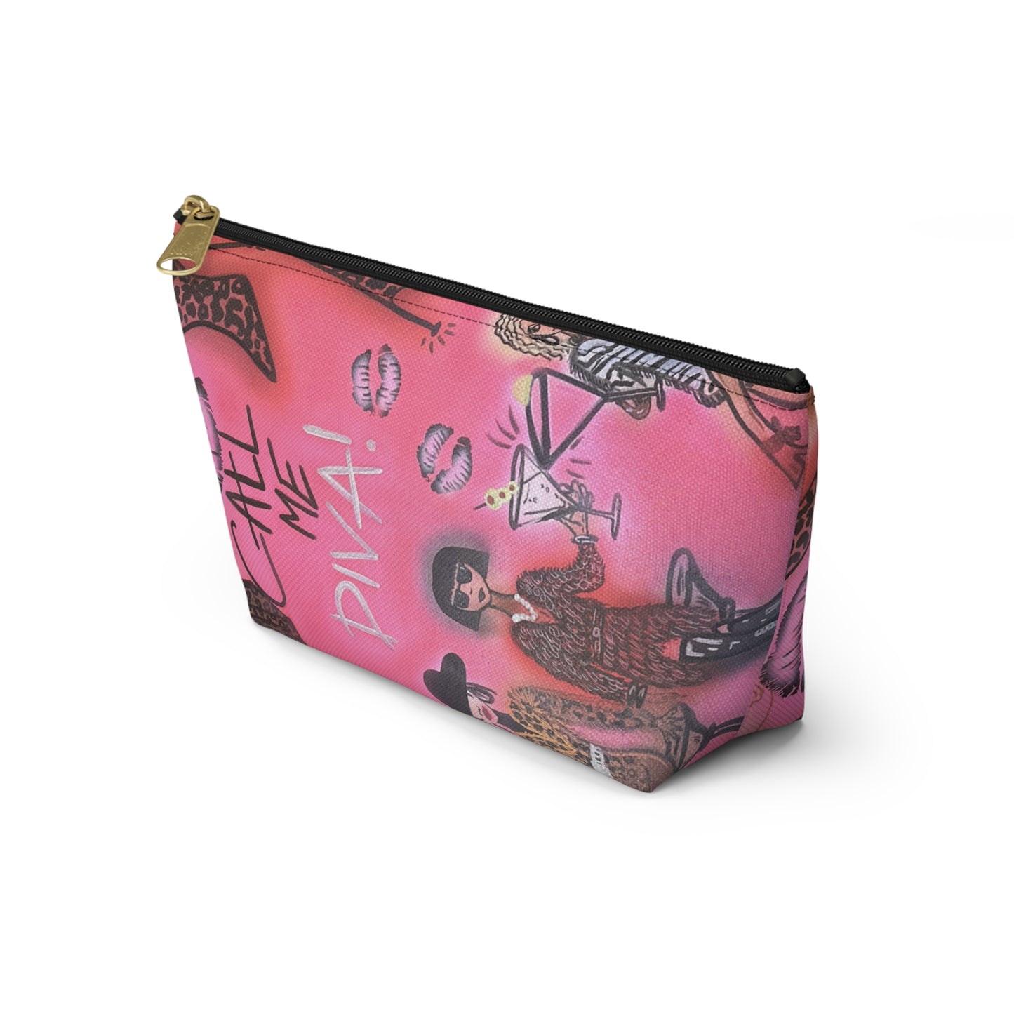 "party diva" airbrush makeup pouch