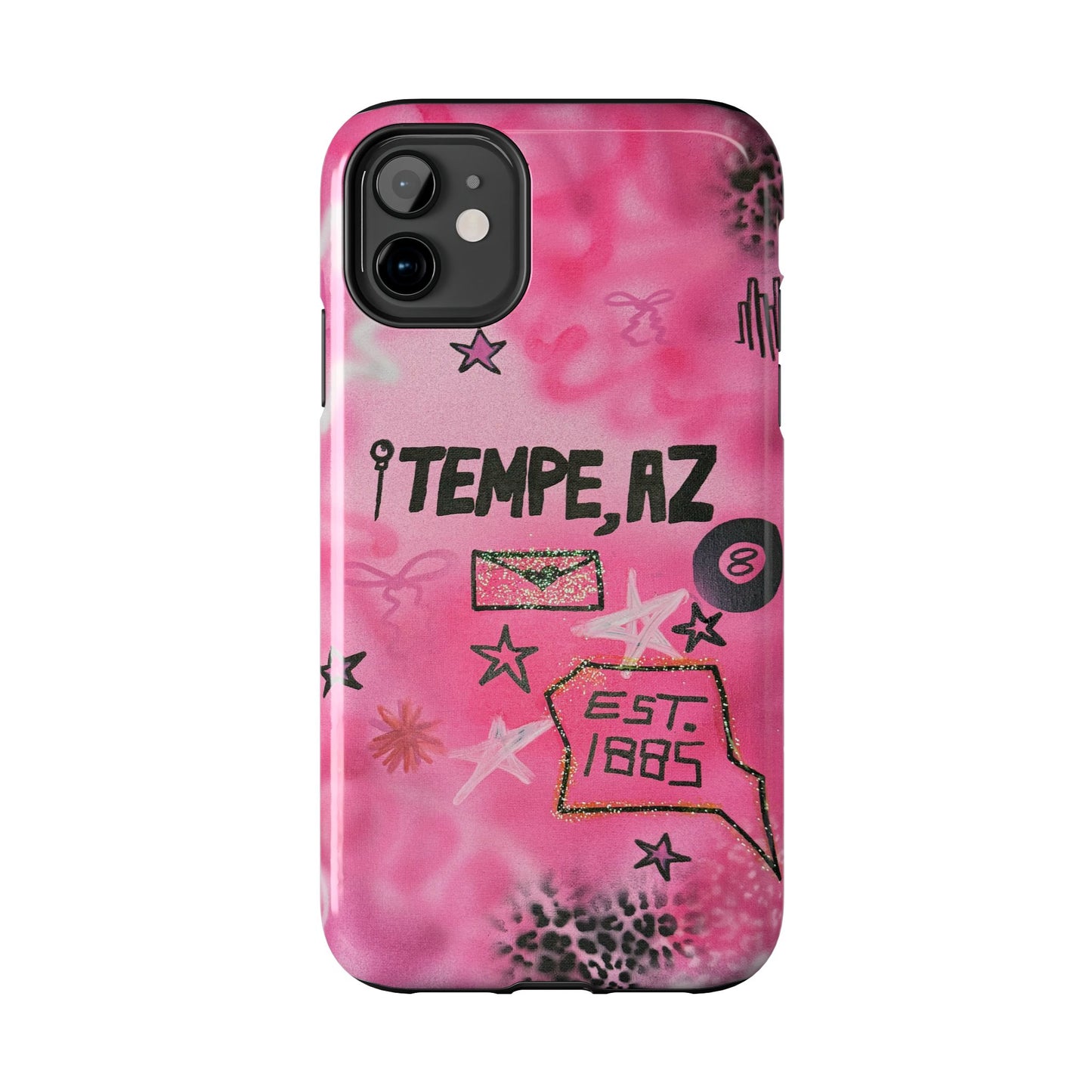 "tempe, az pt. 2" airbrush iPhone case
