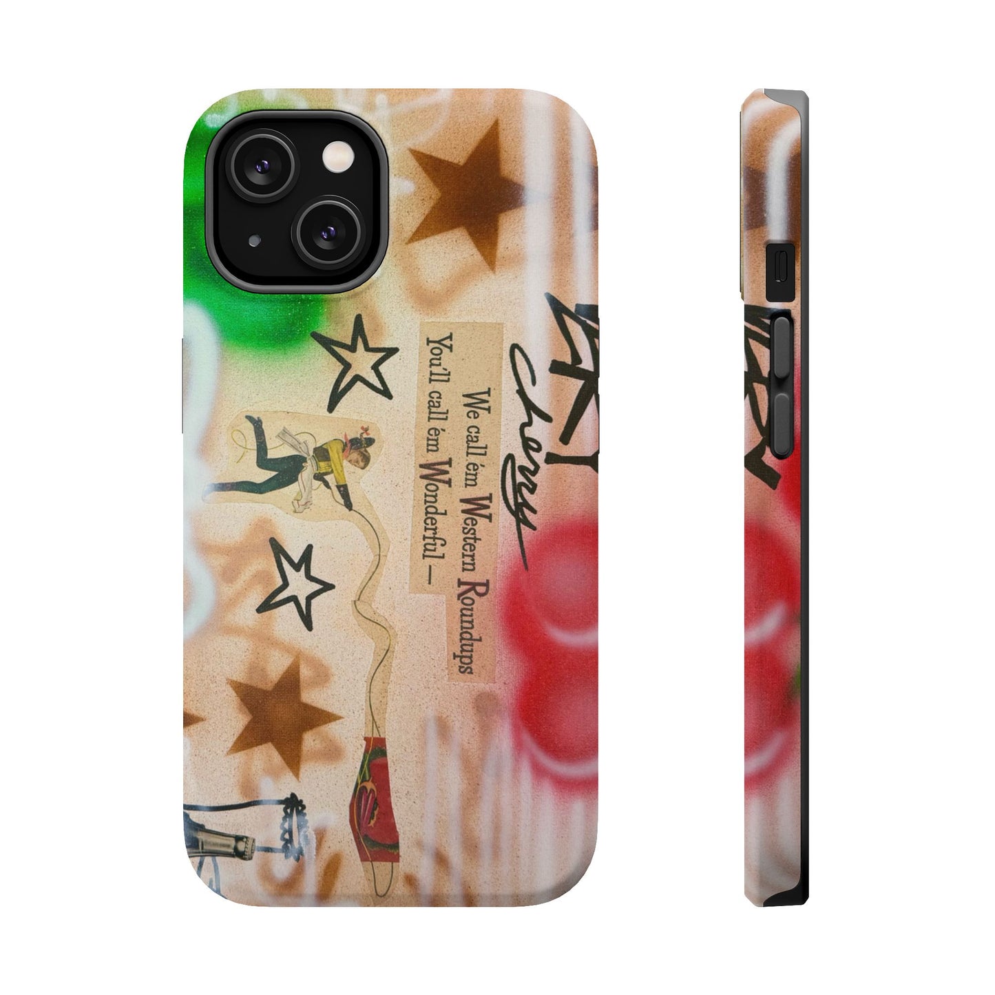 MagSafe "very cherry" airbrush iPhone case