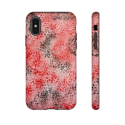 "red cheetah" airbrush iPhone case