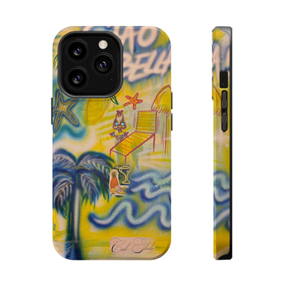 MagSafe "ciao bella" airbrush iPhone case