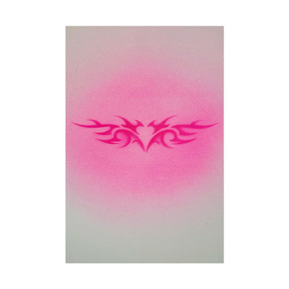 limited edition "trampstamp" airbrush rolled print