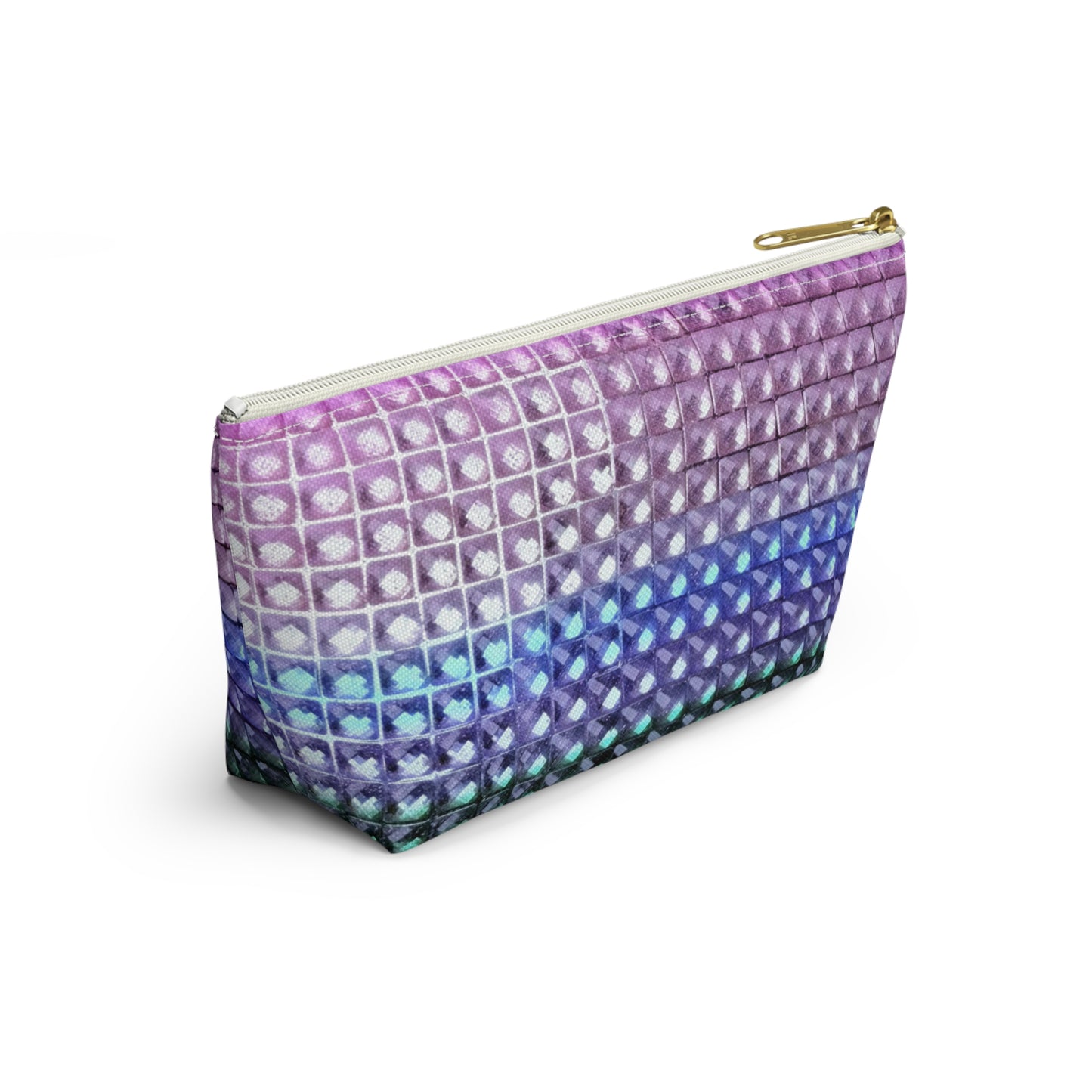 "multicolor studs" airbrush makeup pouch