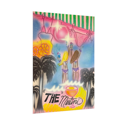 "kinis & tinis" airbrush rolled print