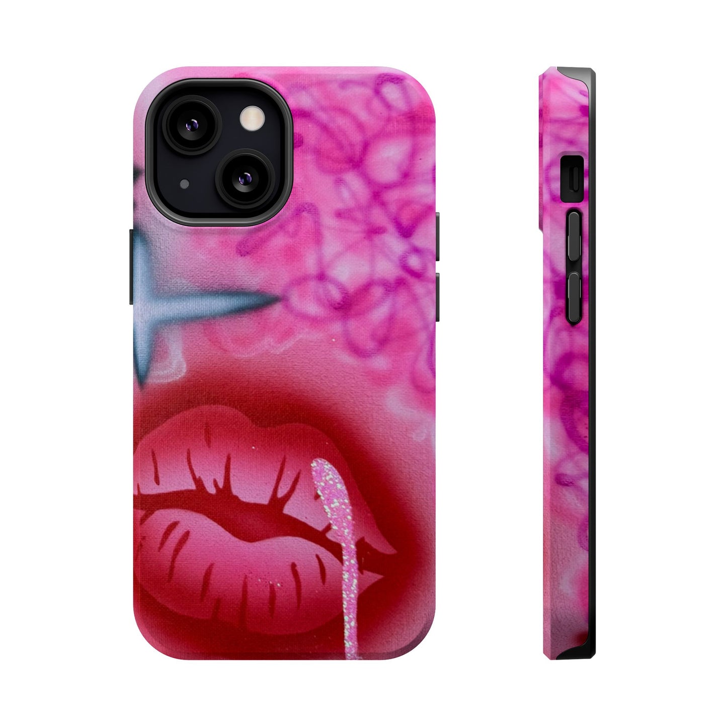 MagSafe limited edition "glitter aura" airbrush iPhone case