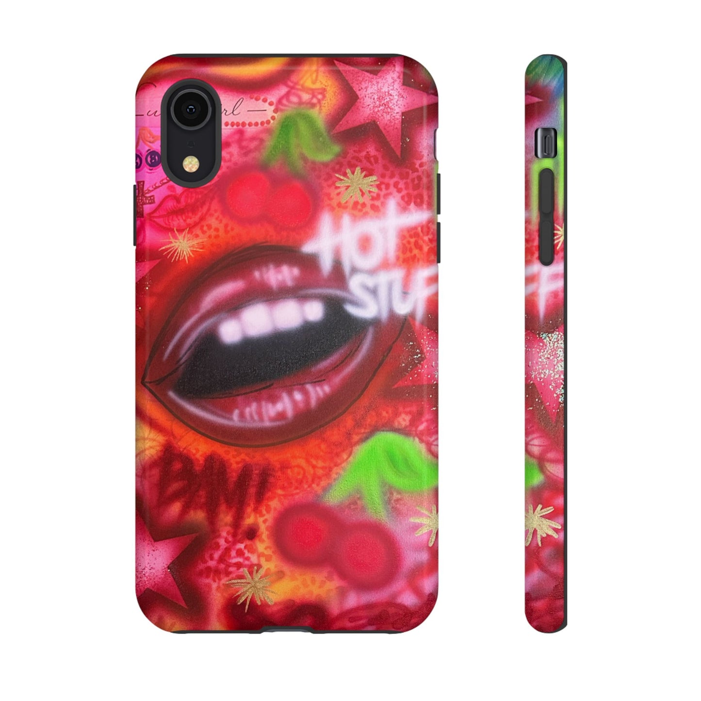 "hot stuff" airbrush iPhone case