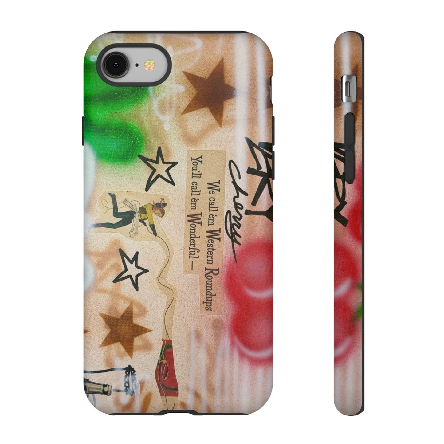 "very cherry" airbrush iPhone case