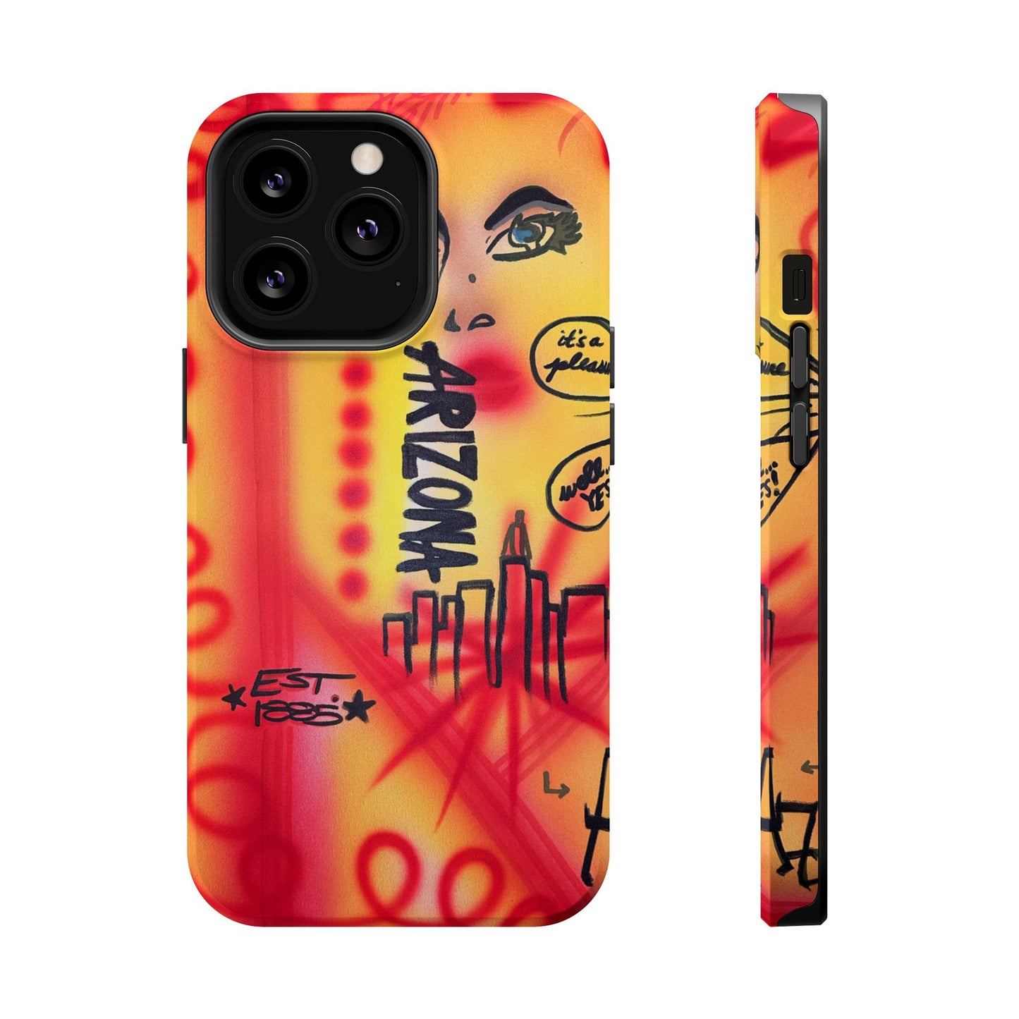 MagSafe "tempe, az" airbrush iPhone case