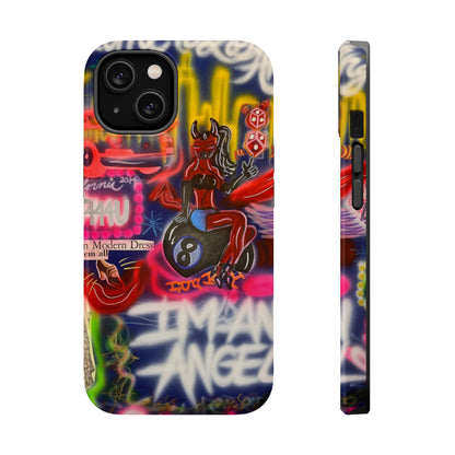 MagSafe "im an angel" airbrush iPhone case