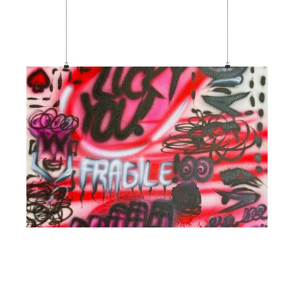 "lucky you!" airbrush horizontal print