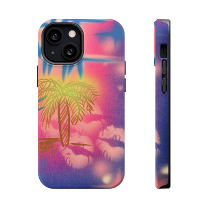 MagSafe "glowy night" airbrush iPhone case