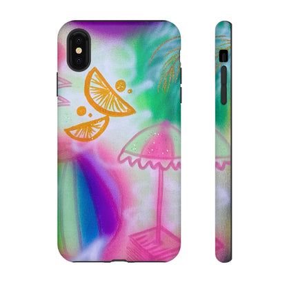 "on the beach" airbrush iPhone case