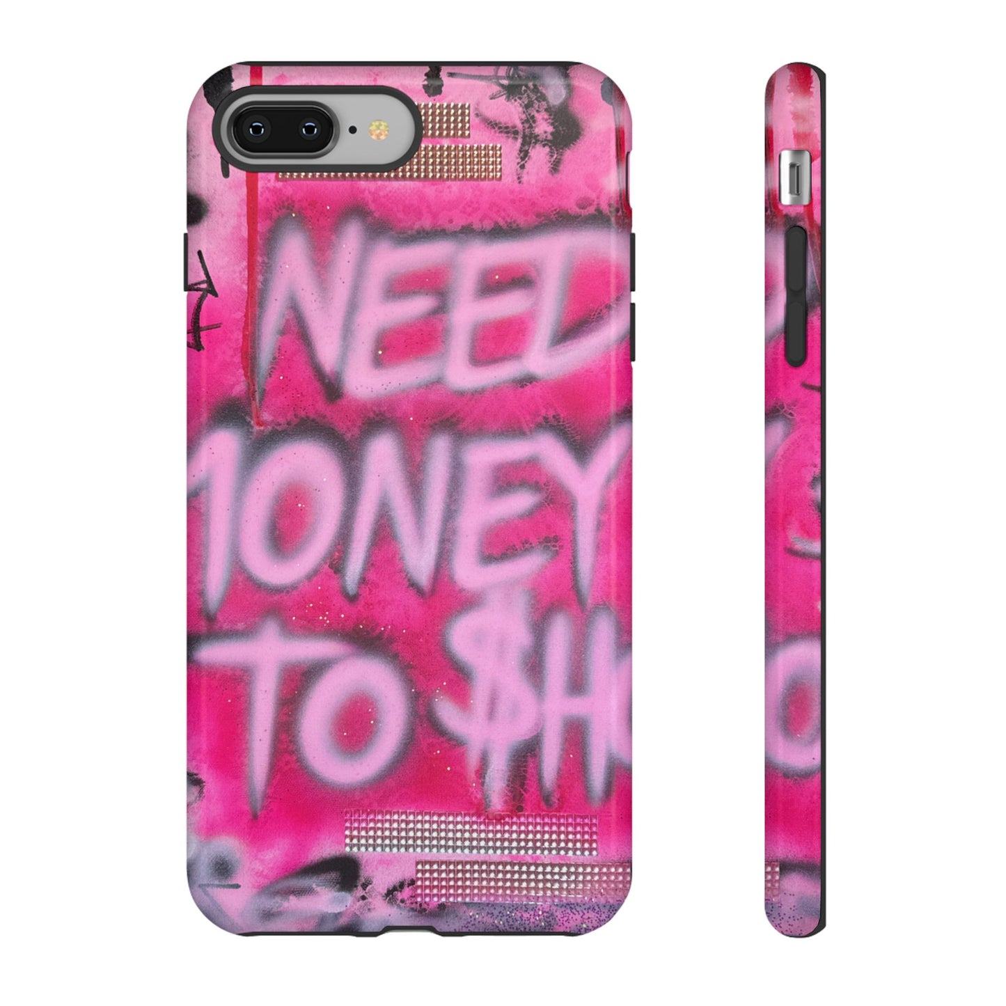 "need $$ to shop" airbrush iPhone case
