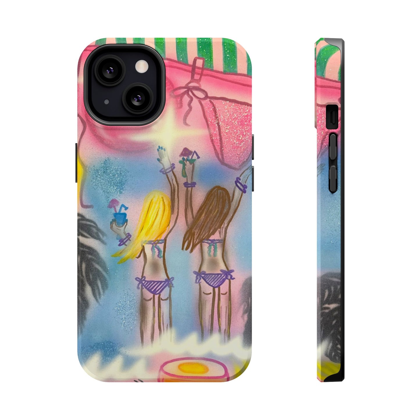MagSafe "kinis & tinis" airbrush iPhone case