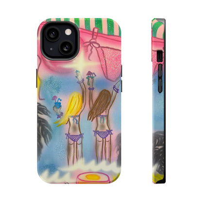 MagSafe "kinis & tinis" airbrush iPhone case
