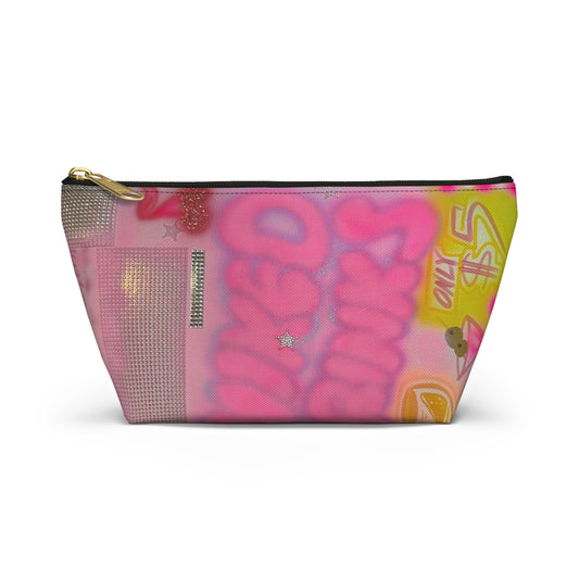 "mixed drinks" airbrush makeup pouch