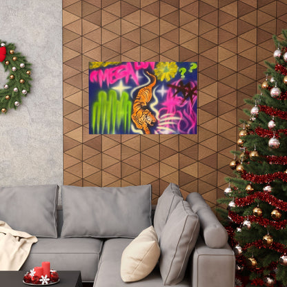 "mega luv" airbrush horizontal print