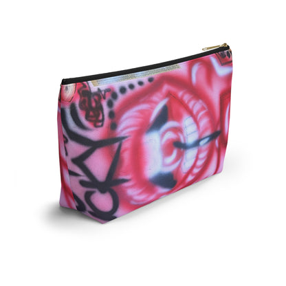 "be happy go lucky" airbrush makeup pouch