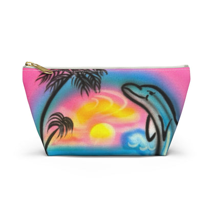 "dolphin love" airbrush makeup pouch