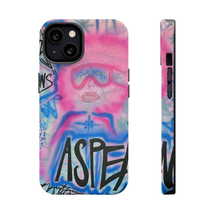 MagSafe "aspen aspirations" airbrush iPhone case