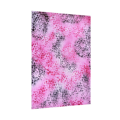 "pink cheetah pt. 2" airbrush rolled print
