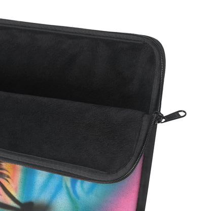 "dolphin love" airbrush laptop sleeve