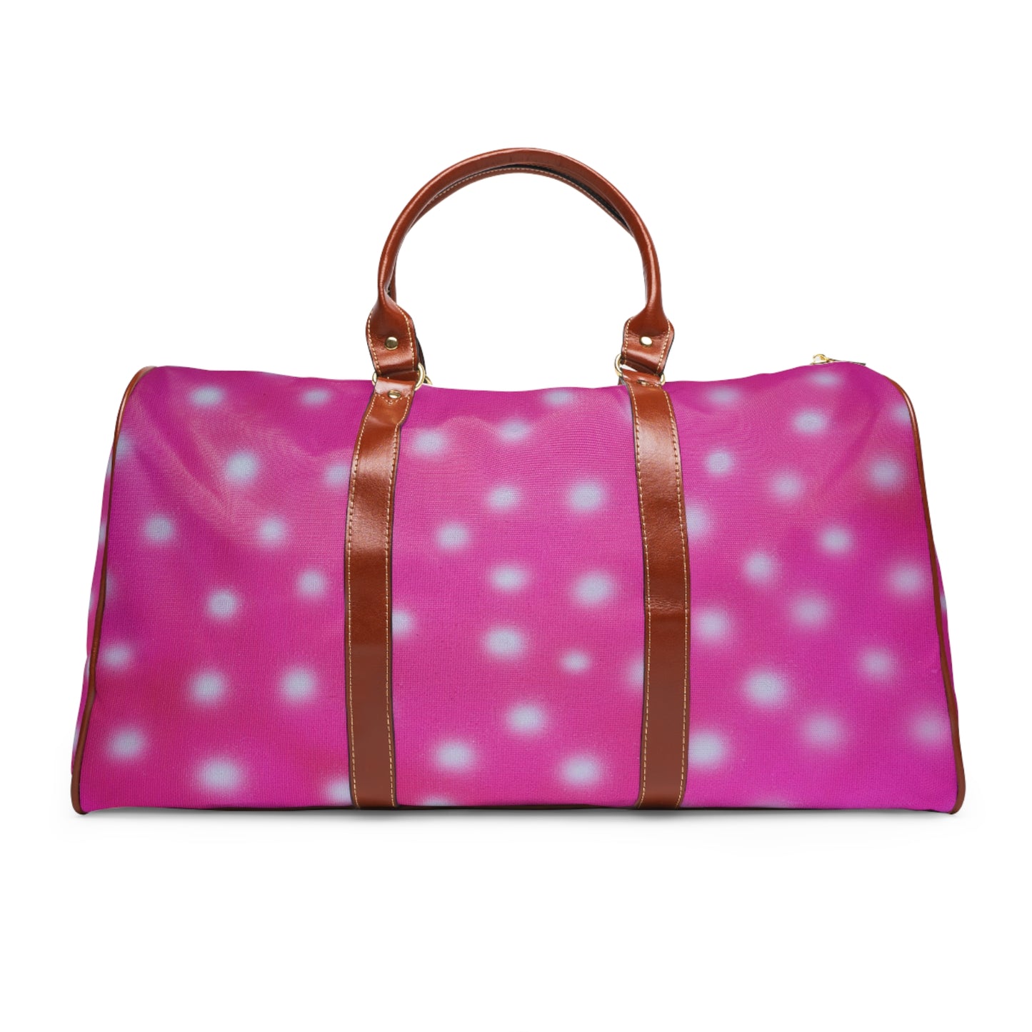 "bubblegum polka dot" airbrush waterproof travel bag